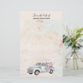  ophaalwagen Rustige Waterverf Briefpapier (Staand voorkant)