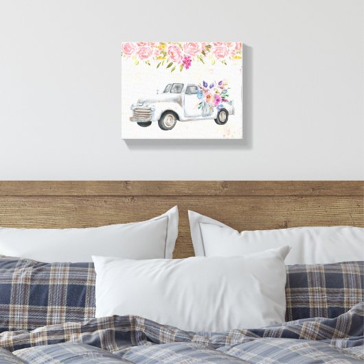 ophaalwagen Rustige Waterverf Canvas Afdruk (Insitu (Slaapkamer))