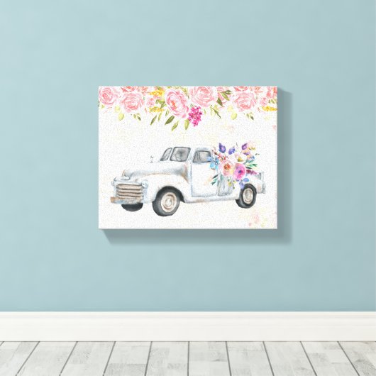 ophaalwagen Rustige Waterverf Canvas Afdruk (Insitu (Houten vloer))