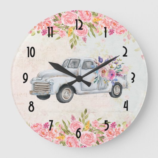 ophaalwagen Rustige Waterverf Grote Klok (Voorkant)