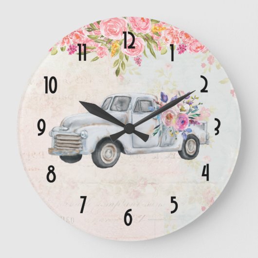  ophaalwagen Rustige Waterverf Grote Klok (Voorkant)