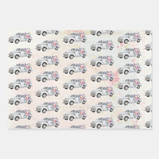  ophaalwagen Rustige Waterverf Inpakpapier Vel (Voorkant 2)