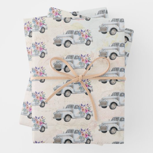  ophaalwagen Rustige Waterverf Inpakpapier Vel (In situ)