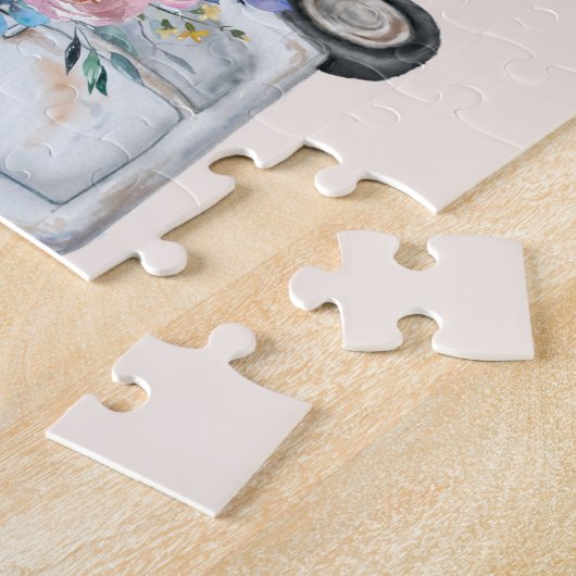  ophaalwagen Rustige Waterverf Legpuzzel (Zijkant)