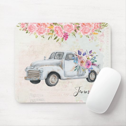 ophaalwagen Rustige Waterverf Muismat (Met muis)