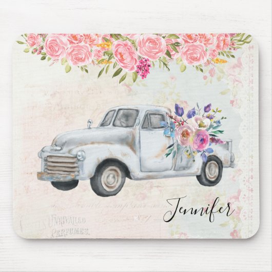  ophaalwagen Rustige Waterverf Muismat (Voorkant)