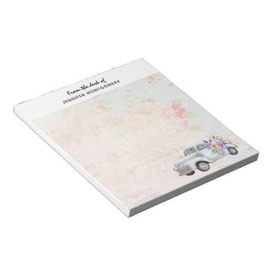  ophaalwagen Rustige Waterverf Notitieblok (Schuin)