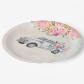 ophaalwagen Rustige Waterverf Papieren Bordje (Gekanteld)