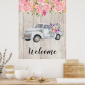 ophaalwagen Rustige Waterverf Poster (Keuken)