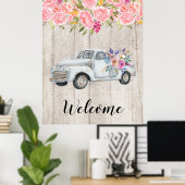 ophaalwagen Rustige Waterverf Poster (Thuiskantoor)