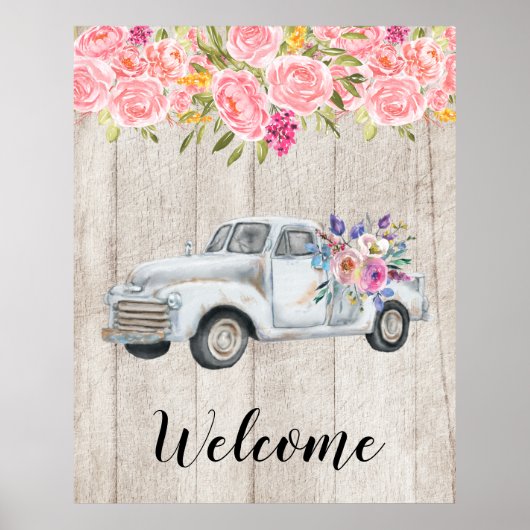 ophaalwagen Rustige Waterverf Poster (Voorkant)