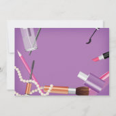 Ophalen - make-up / spa-uitnodiging kaart (Achterkant)