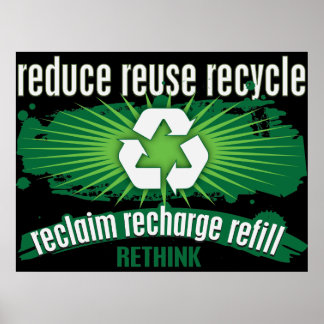Ophalen, opnieuw laden en Recyclen Poster