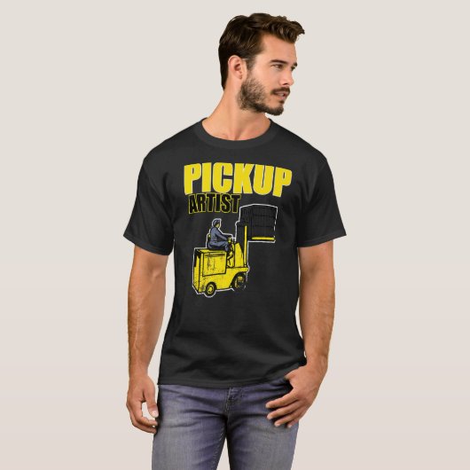 Ophalen van artistieke vorkheftruckdriver Apparel  T-shirt (Voorkant volledig)