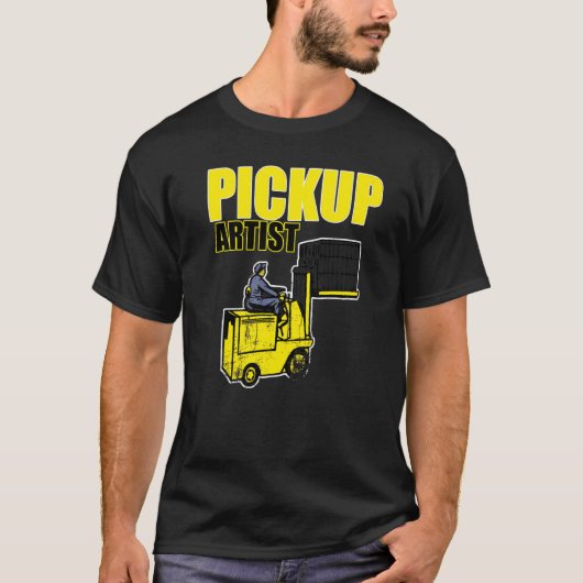 Ophalen van artistieke vorkheftruckdriver Apparel  T-shirt (Voorkant)