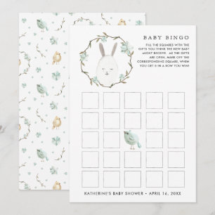 Ophalen van Pasen   Lentebaby Shower Bingo Kaart
