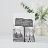 Ophalen van verloren kinderen in het Leeuwhuis: 19 Briefkaart (Staand voorkant)