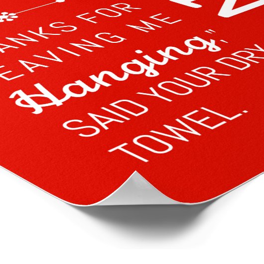 Ophangen | Bathroom Rules Poster Art Print 8x10 (Hoek)