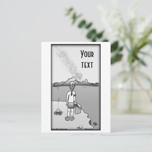Ophangen Briefkaart (Staand voorkant)