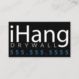 Ophangen. Drywall Sheetrock Plaster Business Visitekaartje