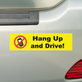 Ophangen en rijden! bumpersticker (Op auto)