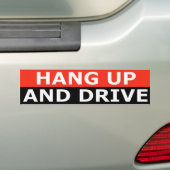 Ophangen en station bumpersticker (Op auto)