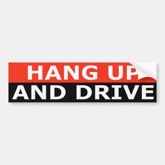 Ophangen en station bumpersticker (Voorkant)
