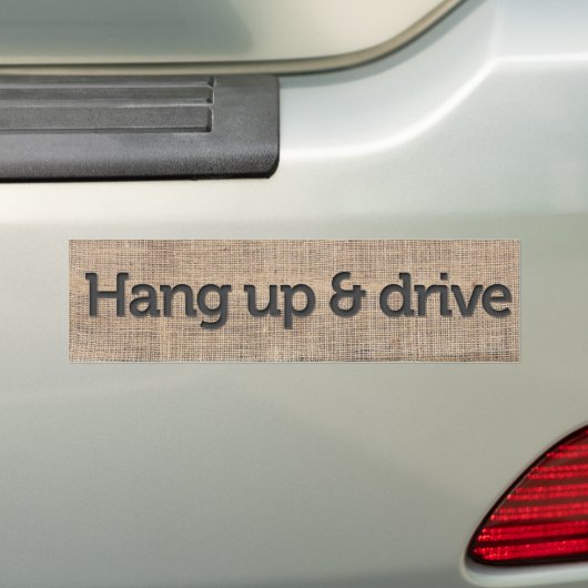 Ophangen en station bumpersticker (Op auto)
