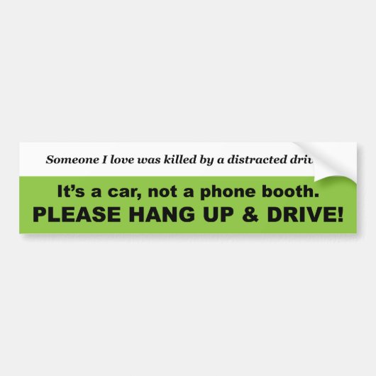 Ophangen en station II Bumpersticker (Voorkant)