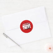 Ophangen en station ronde sticker (Envelop)