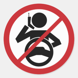 Ophangen en station ronde sticker