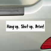 Ophangen. Hou je kop. Rij! Bumpersticker (Op auto)