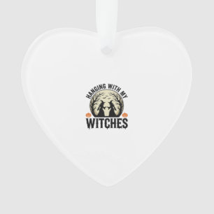 Ophangen Met Mijn Heksen Vintage Halloween-ontwerp Ornament