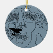 ophangen met moonlight keramisch ornament (Voorkant)