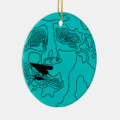 ophangen met moonlight keramisch ornament (Rechts)
