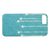 ophanging light van blauwgroen glitter Case-Mate iPhone case (Achterkant (Horizontaal))