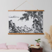 Ophangtapijt oosterlandschap hangend wandkleed (Slaapkamer)