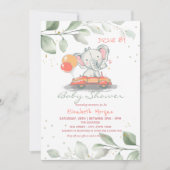 Ophant in auto's, Florence, Baby shower Kaart (Voorkant)