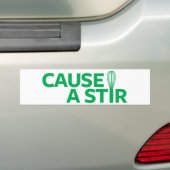 Ophef veroorzaken bumpersticker (Op auto)