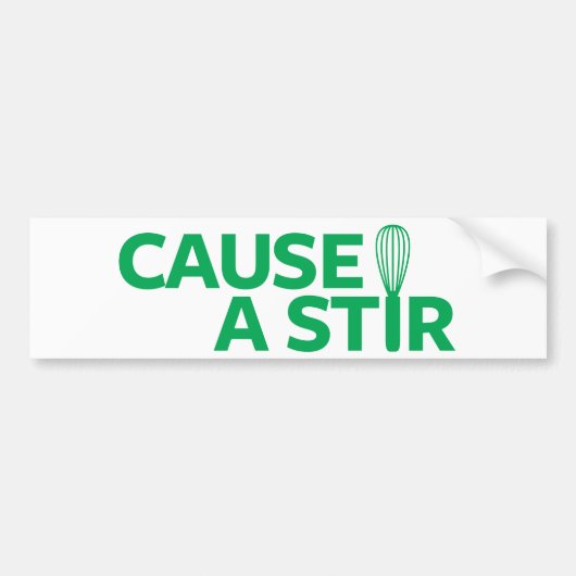 Ophef veroorzaken bumpersticker (Voorkant)