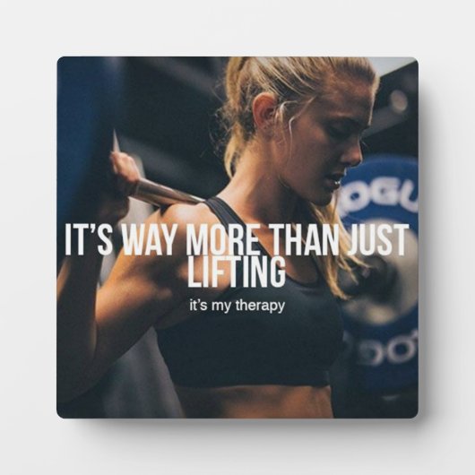 Opheffen is mijn therapie - Women's Gym Workout Fotoplaat (Voorkant)