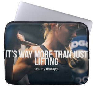 Opheffen is mijn therapie - Women's Gym Workout Laptop Sleeve