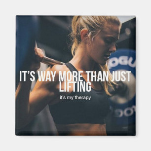 Opheffen is mijn therapie - Women's Gym Workout Magneet