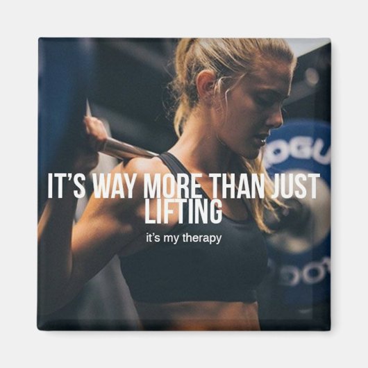 Opheffen is mijn therapie - Women's Gym Workout Magneet (Voorkant)