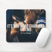 Opheffen is mijn therapie - Women's Gym Workout Muismat (Met muis)