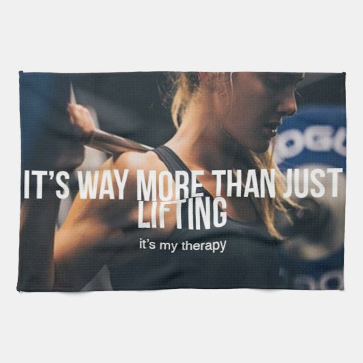 Opheffen is mijn therapie - Women's Gym Workout Theedoek (Horizontaal)