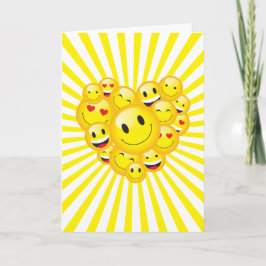 Opheffend Zonneschijn Geel Positief Gelukkig Vibes Kaart
