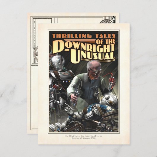 Opheffing van het Briefkaart van de terreur (Voorkant / Achterkant)