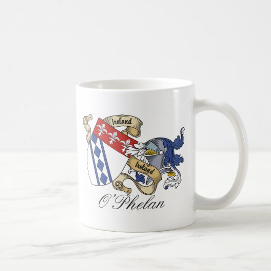 O'Phelan Family Crest Koffiemok (Rechts)