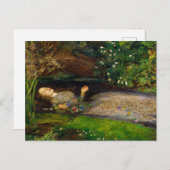 Ophelia, 1851 by John Everett Millais Briefkaart (Voorkant / Achterkant)
